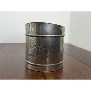 Foley Flour Sifter Vintage – Hand Crank Metal Sifter Farmhouse Kitchen Tool
